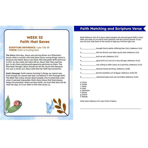 Bible Study Workbook for Kids - Lessons, Activities, and Quizzes to Grow Faith