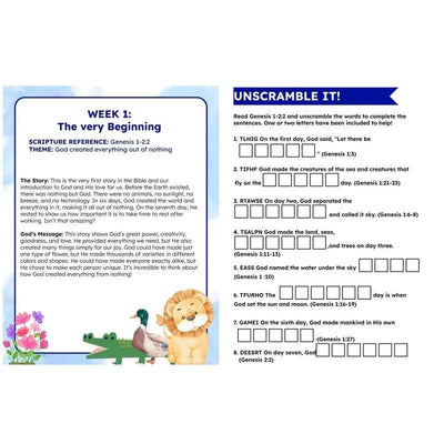 Bible Study Workbook for Kids - Lessons, Activities, and Quizzes to Grow Faith